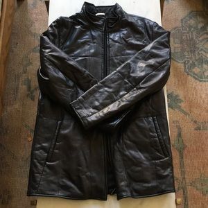ermenegildo zegna leather jacket